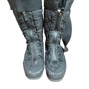 Adidas by Stella McCartney Black Lace Up Boots